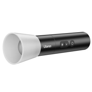 ULANZI LM07 LED Photography Flashlight, Handheld Videography Fill Light Spotlight 2000K-5500K-8000K Bi-Color Zoomable 2000mAh Rechargeable Portable Video Light for Photo, Video, Content Creation