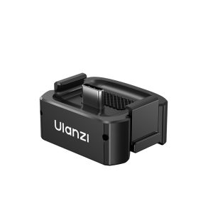 ULANZI PK-11 Pocket 3 Charging Adapter Base for DJI Osmo Pocket 3/Xtra Muse, Type-C Full-Function Port with 1/4 Screw Hole, Compatibility for Osmo Pocket 3, Black