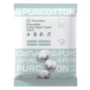 Purcotton Disposable Cotton Bath Towel Mini 1 pc 100cm*60cm