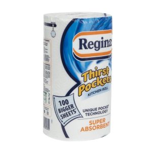 Regina Thirst Pockets Kitchen Roll, 2-Ply, 1 Roll