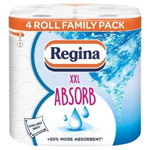 Regina XXL Absorb Kitchen Roll, 2-Ply, 4 Rolls