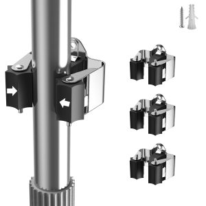 GARTOL 3 Piece Tool Holder, Broom Holder Wall, Garden Tool Holder, Wall Mount for Mop, Broom, Shovel, Tools