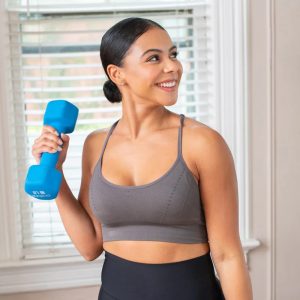 10LB NEOPRENE HEX DUMBBELLS Non-slip grip with textured surface; contoured handle comfortable hold
