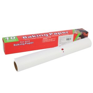 30cm*10m Non-Stick Baking Parchment Paper Roll, Precut Greaseproof Oven and Air Fryer Sheets for Easy Cleanup, Unbleached Cooking and Baking Paper