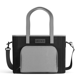 Meoky Thermal Shoulder Lunch Bag-Black and Gray, New Year Sale , Top gift picks