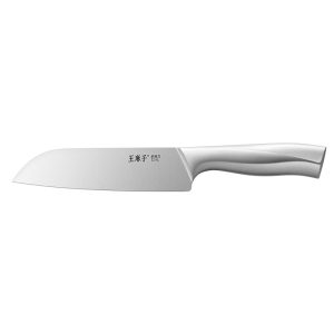 WANGMAZI 30Cr13 Santoku Knife Multi-Purpose Kitchen Knife for Home Cooking Slicing Dicing and Chopping Efficient Essential with 430 Stainless Steel Handle