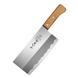 SHI BA ZI ZUO Single Handle Stainless Steel Household Kitchen Chopping Knife 280mm