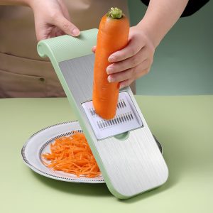 BJ Green 5-Blade Vegetable Cutter with Stainless Steel Surface
