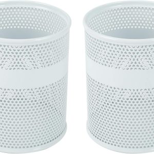 Senhoglb Mesh Pen Pot，Set of 2，White, New Year Sale , Top gift picks