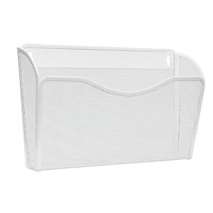 Senhoglb 1 Pocket Landscape A4 Mesh Wall File Holder，White, New Year Sale , Top gift picks