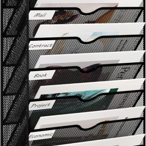 Senhoglb 10 Tier A4 Mesh Wall File Holder，Black, New Year Sale , Top gift picks