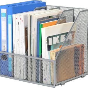 Senhoglb Desktop Metal A4 Magazine File Holder，Silver, New Year Sale , Top gift picks