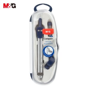 M&G Metal Geometry Compass Set with Universal Adapter and Storage Case, Maximum Diameter 36 cm, Professional Drafting Compass for School, Math, and Technical Drawing
