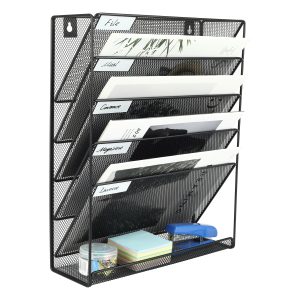 Senhoglb 6 Tier A4 Mesh Wall File Holder，Black, New Year Sale , Top gift picks
