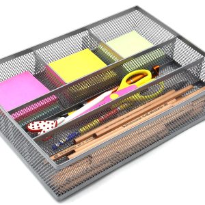 Senhoglb Mesh Drawer Organiser Tray，Silver, New Year Sale , Top gift picks