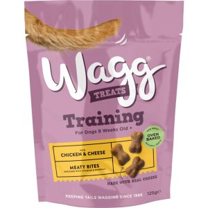 Wagg Training Dog Treats with Chicken & Cheese 125g pack of 7