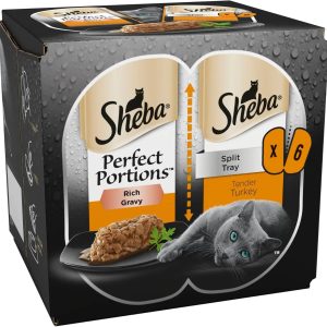 Sheba Perfect Portions Adult Wet Cat Food Turkey Chunks 6 x 37.5g