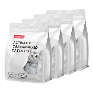 ochama Activated Carbon Mixed Deodorizing Cat Litter 2.6kg x 4