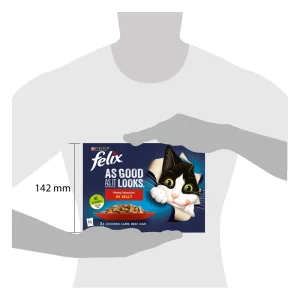 Felix As Good As It Looks Meaty Selection in Jelly 12 x 85g (1.02kg)