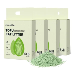 fukumaru Tofu Cat Litter (Green Tea) 2.7kg x 4 Bags