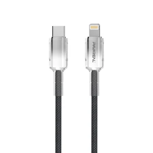 PAVAREALQ51PD 27W black ultra fast charging data cable suitable for charging iPhone 7-14 mobile phones