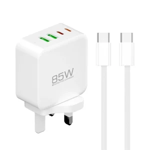 PAVAREAL K130CTC GaN 85W White Charger Set Supports Fast Charging for iPhone and iPad Series