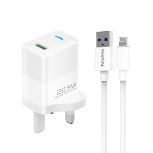 PAVAREAL K103i 22.5W white charger lightning set suitable for fast charging of iPhone 7-14 series mobile phones