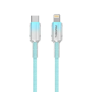 PAVAREAL Q51PD 27W ultra fast charging data cable suitable for iPhone 7-14 series fast charging blue