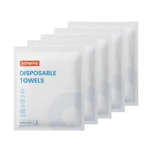 ochama disposable towels 30*70cm 10-pack (2 pieces*5 packs) essential for business trips and travel portable hygienic towels