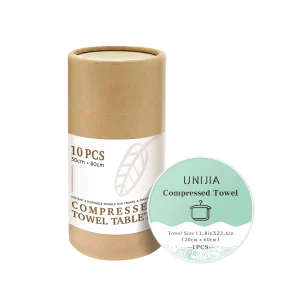 YIJINCHAN Disposable Compressed Towels, 10 Pcs in Paper Tube