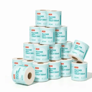 Ochama Feather-Soft Toilet Paper, 5-Layer Thickened Core Roll, 200 g*27 Rolls, Family Pack