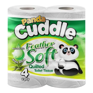 Panda Cuddle Toilet Tissue, Aloe Vera, 2-Ply, 40 Rolls