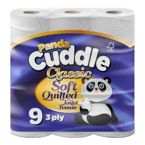 Panda Cuddle Toilet Tissue, Classic, 3-Ply, 45 Rolls