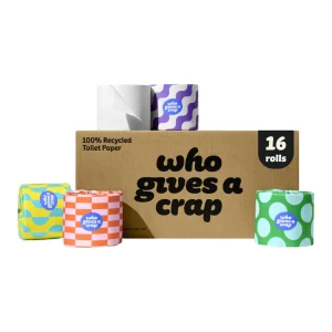 Who Gives A Crap Classic Soft Double Length Toilet Roll, 3 ply, 16 Pack