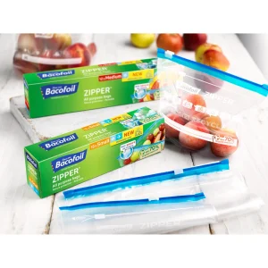 Bacofoil Zipper All Purpose Bags, Small, 15 Bags