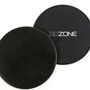 Gliding Discs- BLK 2pk Exercise Core Sliders, Dual Sided Exercise Gliding Discs Use on Carpet or Hardwood Floors, Light and Portable