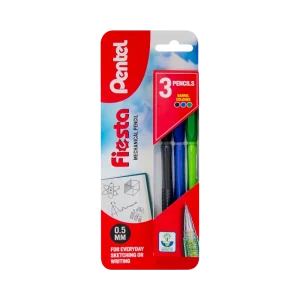 Pentel Fiesta Mechanical Pencil 0.5mm Pack of 3