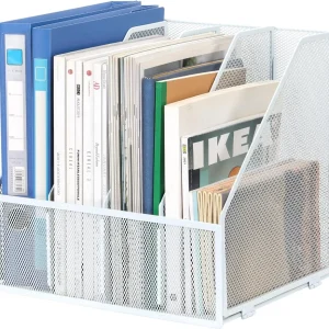 Senhoglb Desktop Metal A4 Magazine File Holder,White, New Year Sale , Top gift picks