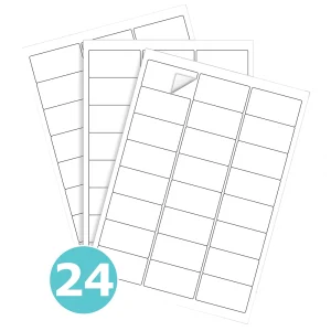 Triplast A4 Address Labels 24 Per Sheet White Pack of 10