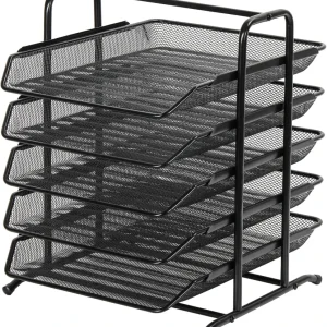 Senhoglb 5 Tier A4 Mesh in Tray，Black, New Year Sale , Top gift picks