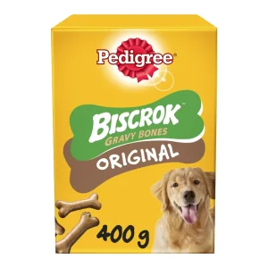 Pedigree Biscrok Gravy Bones Adult Dog Treats Original Biscuits 400g