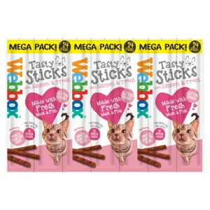 Webbox 14 Tasty Sticks with Salmon & Trout 70g
