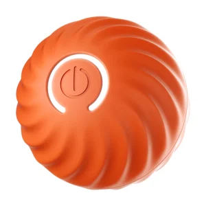 Petgravity Intelligent Bouncy Ball for Medium Dogs, 67mm Orange – Ideal for Dog and Cat Chase Games