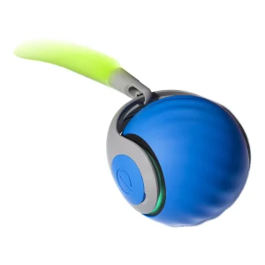 Petgravity Cat Racing Toy Ball, Blue Edition – Interactive Rechargeable Cat Toy, Random Movement Design, Chasing Game, USB-C Charging