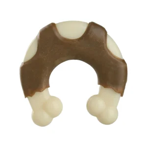 Blinkit Horseshoe Bone Chew Toy for Dogs, Durable Cowhide and Nylon Material for Medium and Large Breeds, Long-Lasting Chewing Fun