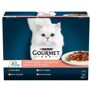Gourmet Perle Connoisseur's Collection Mini Fillets in Gravy 12 x 85g