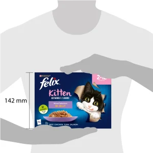 Felix Kitten As Good As It Looks Mixed Selection in Jelly 2-12 Months 12 x 85g (1.02kg)