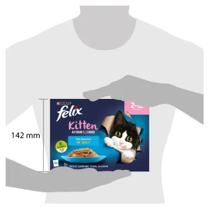 Felix Kitten As Good As It Looks Fish Selection in Jelly 2-12 Months 12 x 85g (1.02kg)