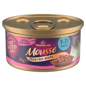 Morrisons Mousse Grain Free Recipe with Salmon 1-7 Years Adult 85g