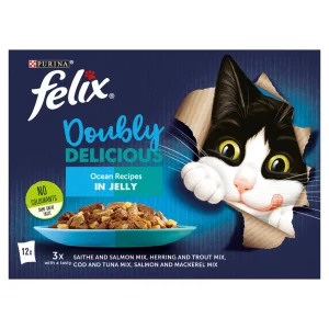 Felix Doubly Delicious Ocean Recipes in jelly 12 x 85g (1.02kg)
